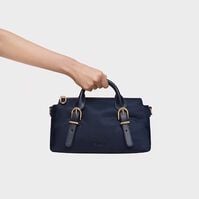 Bolso Bowling Buckles Soft Azul Marino   Bolso Bowling Buckles Soft Azul Marino   5